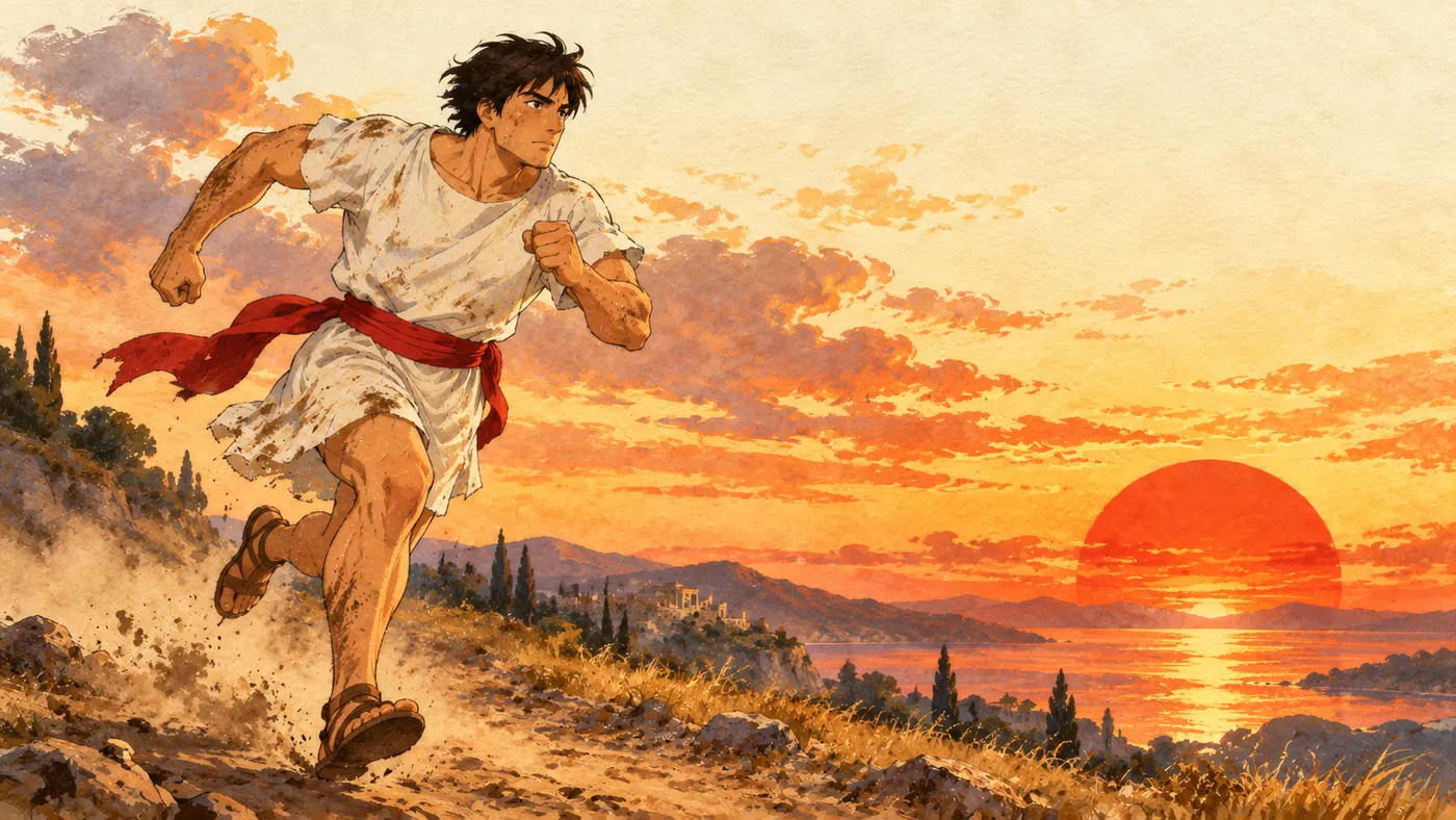 Melos makes his final run toward the sunset